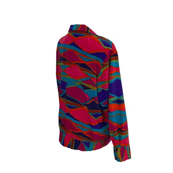 Tan Jay Blazer Womens 10 Vintage Jacket Work Office Casual Festival 90s Art - Picture 4 of 16